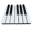 A logical piano keyboard