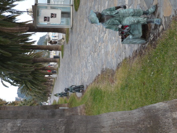 Bronze sur la promenade de Diano Marina