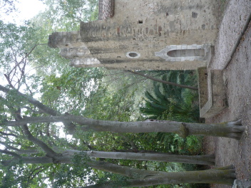 Santa Coloma de Cabanes près du lac de Saint-Génis-les-Fontaines, avec arbres